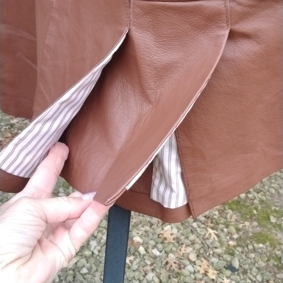 Metro Style leather jacket Genuine Leather Vintage Size 8 - Picture 12 of 16